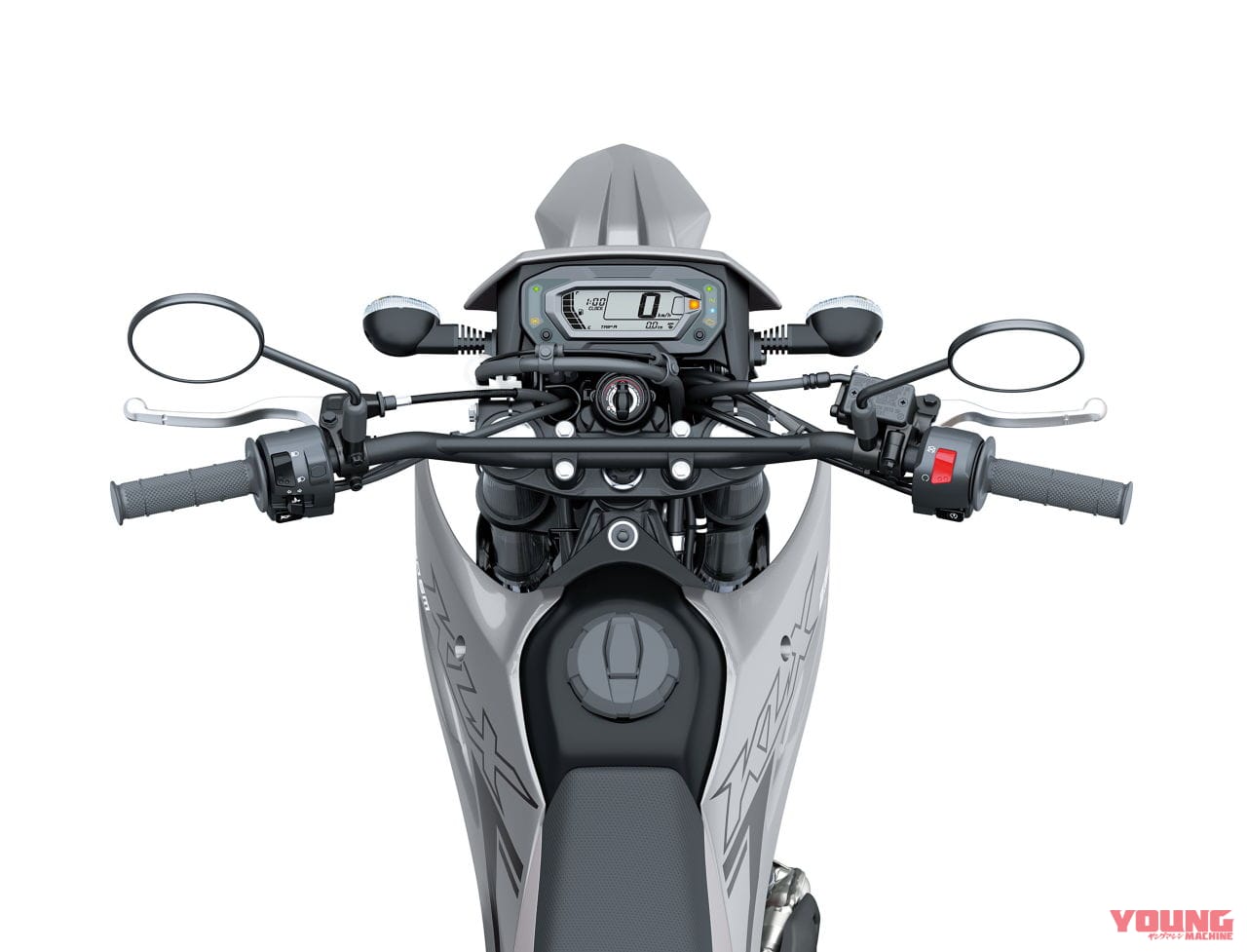 カワサキ|KLX230SM|2025年モデル|カワサキ新型「KLX230SM」登場! フレームと足まわりを再設計、デザイン刷新&スマホ接続機能をゲット