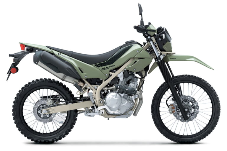2025 KAWASAKI KLX230 SHERPA|ミディアムスモーキーグリーン|カワサキKLX230シリーズ〈いま国内で買える新型バイクカタログ|軽二輪(250-126cc)〉