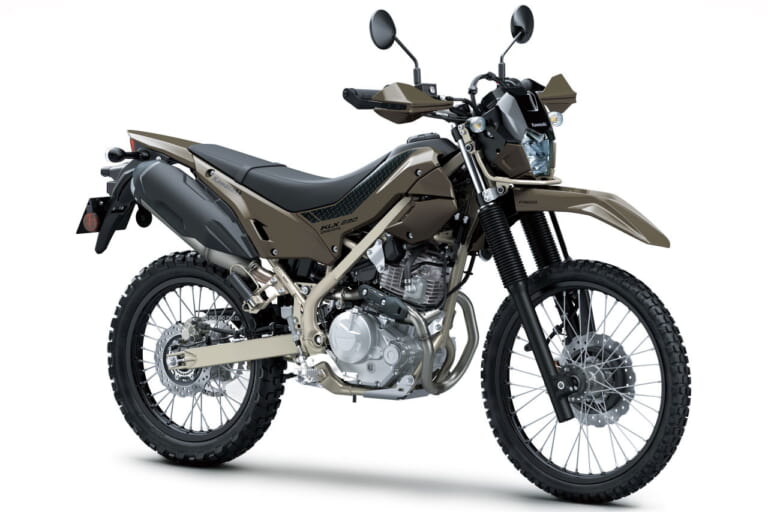 カワサキ|KLX230 シェルパ|2025年モデル|カワサキ新型「KLX230 シェルパ」発売日が12/25に決定!! KLX230シリーズに加わった“トレッキング”仕様