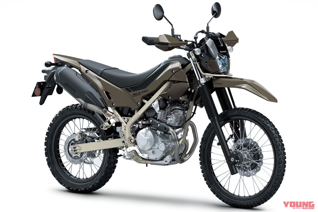 カワサキ|KLX230 シェルパ|2025年モデル|カワサキ新型「KLX230 シェルパ」発売日が12/25に決定!! KLX230シリーズに加わった“トレッキング”仕様