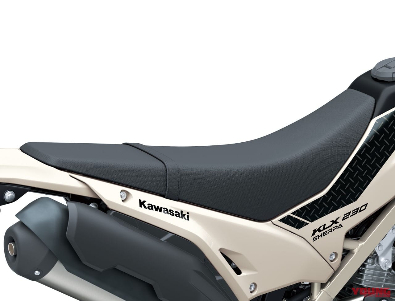 カワサキ|KLX230 シェルパ|2025年モデル|カワサキ新型「KLX230 シェルパ」発売日が12/25に決定!! KLX230シリーズに加わった“トレッキング”仕様