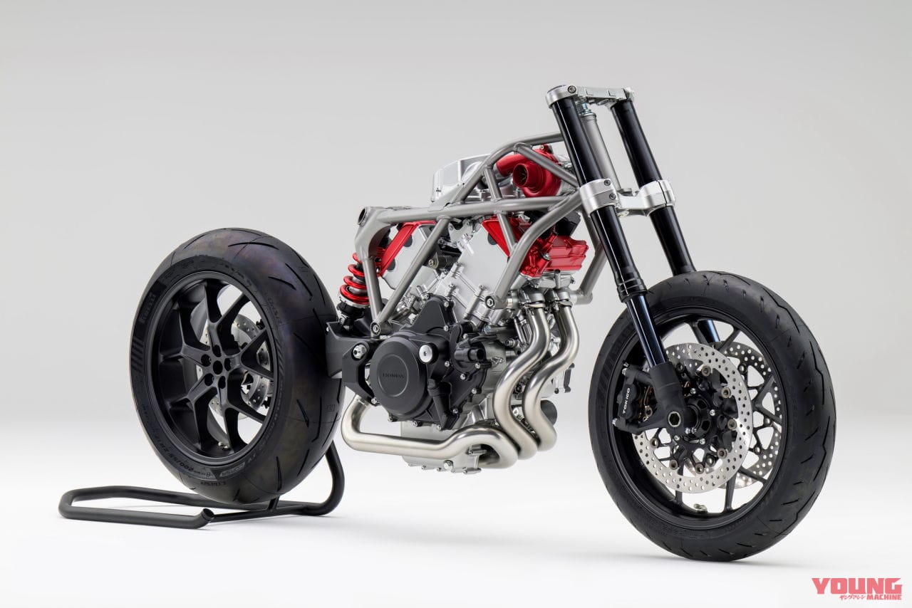 電動過給機付きV型3気筒エンジン(コンセプトモデル)|「ヤバッ!!」「初代カラー!」ホンダがモーターサイクルショー出展概要を発表、初公開モデルの展示を予告