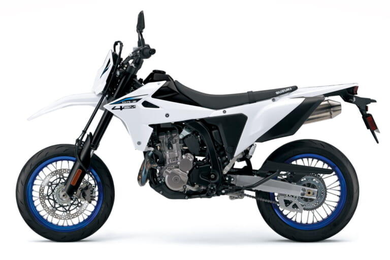 スズキ|DR-Z4SM|輸出仕様|2025年モデル|待望のスズキ新型「DR-Z4S」「DR-Z4SM」登場! 軽量ハイパワーの400ccトレール/モタードがグローバル復活