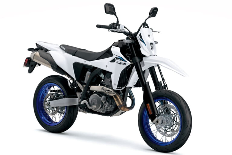 スズキ|DR-Z4SM|輸出仕様|2025年モデル|待望のスズキ新型「DR-Z4S」「DR-Z4SM」登場! 軽量ハイパワーの400ccトレール/モタードがグローバル復活
