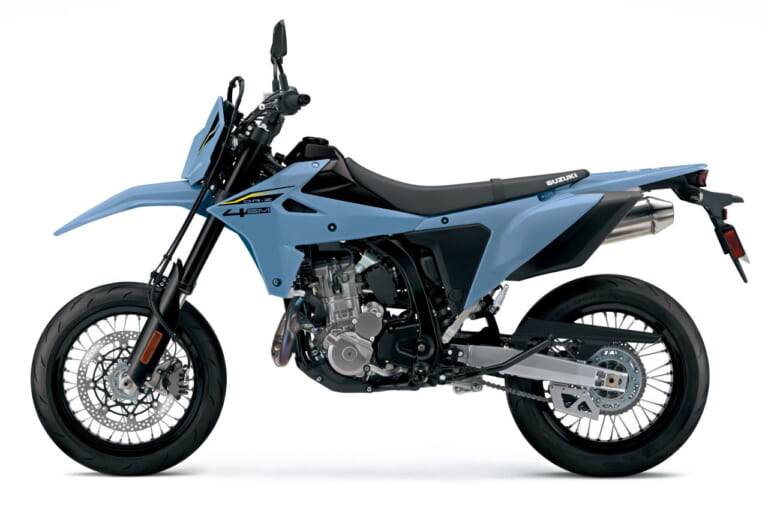 スズキ|DR-Z4SM|輸出仕様|2025年モデル|待望のスズキ新型「DR-Z4S」「DR-Z4SM」登場! 軽量ハイパワーの400ccトレール/モタードがグローバル復活