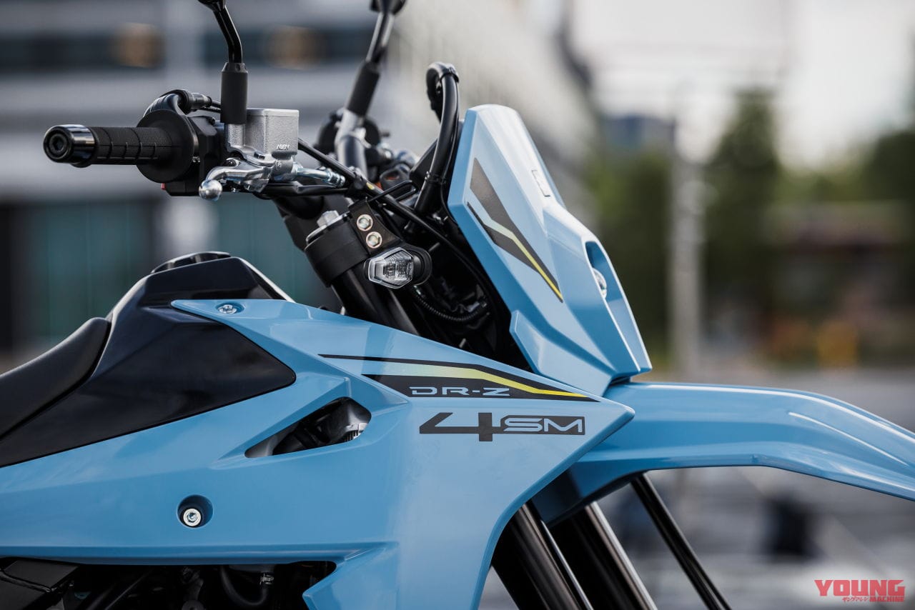 スズキ|DR-Z4SM|輸出仕様|2025年モデル|待望のスズキ新型「DR-Z4S」「DR-Z4SM」登場! 軽量ハイパワーの400ccトレール/モタードがグローバル復活