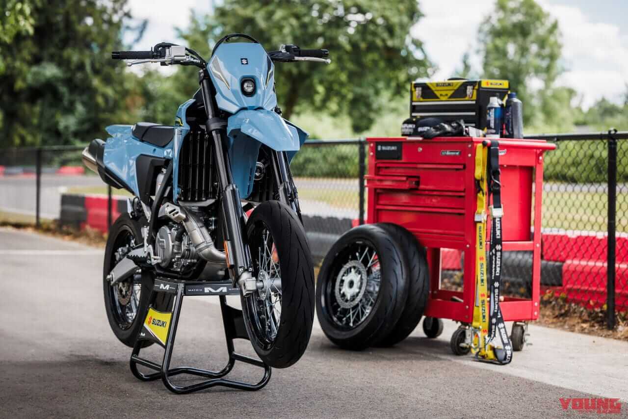 スズキ|DR-Z4SM|輸出仕様|2025年モデル|待望のスズキ新型「DR-Z4S」「DR-Z4SM」登場! 軽量ハイパワーの400ccトレール/モタードがグローバル復活