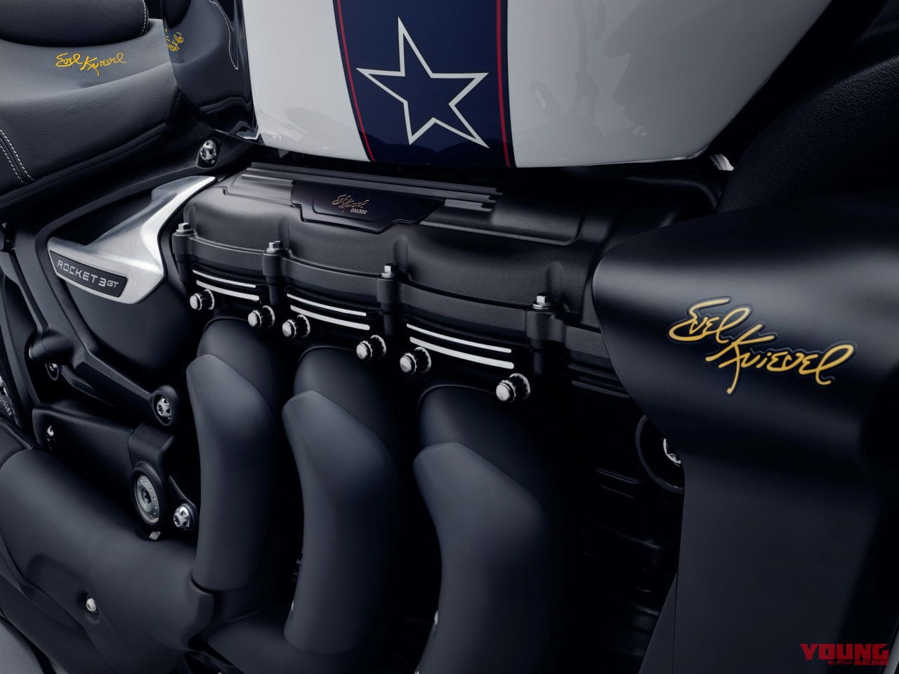 ROCKET 3 GT EVEL KNIEVEL|【世界限定500台】トライアンフ「ロケット3 EVEL KNIEVEL」RとGTの2種類で登場!
