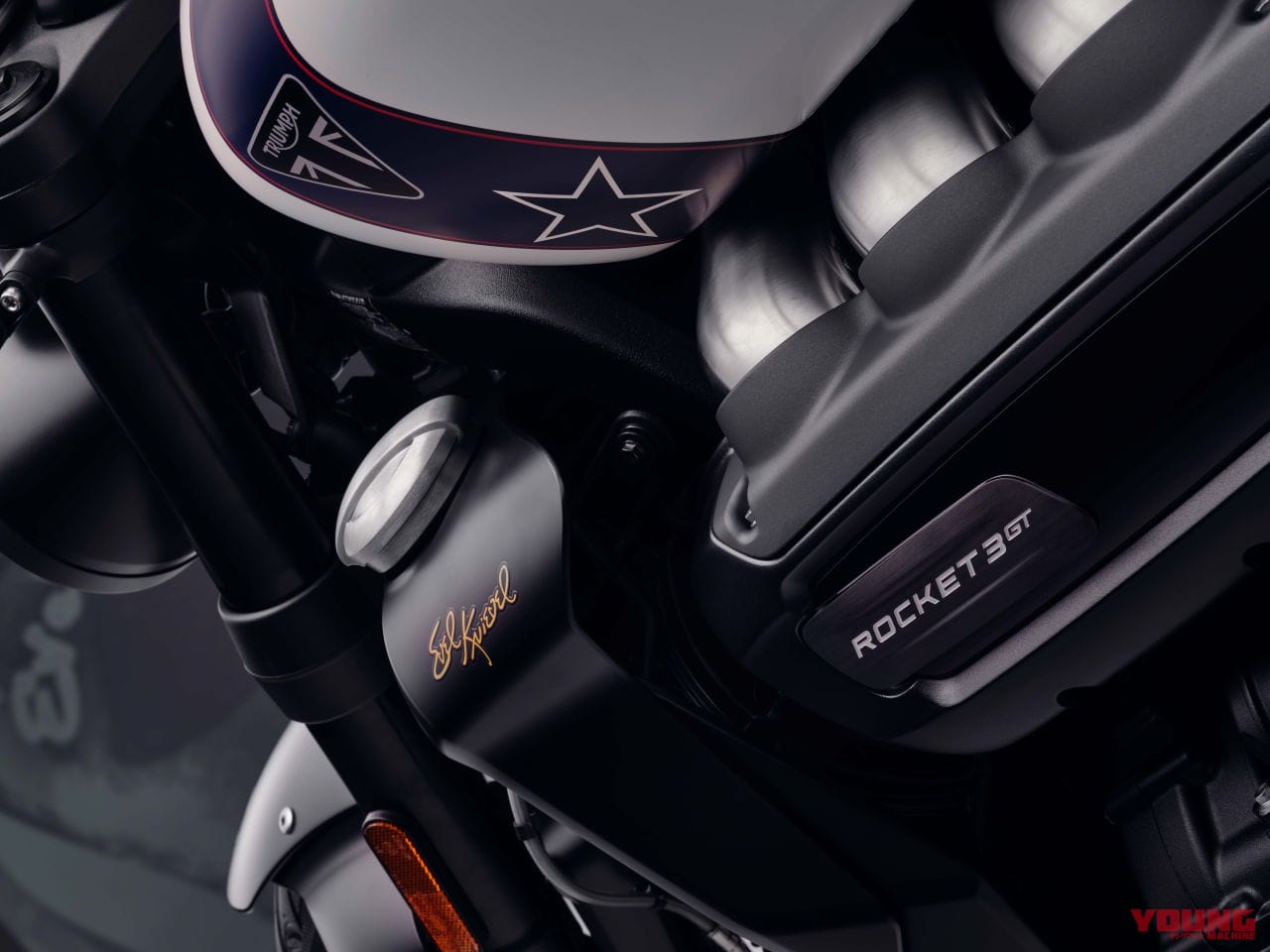 ROCKET 3 GT EVEL KNIEVEL|【世界限定500台】トライアンフ「ロケット3 EVEL KNIEVEL」RとGTの2種類で登場!
