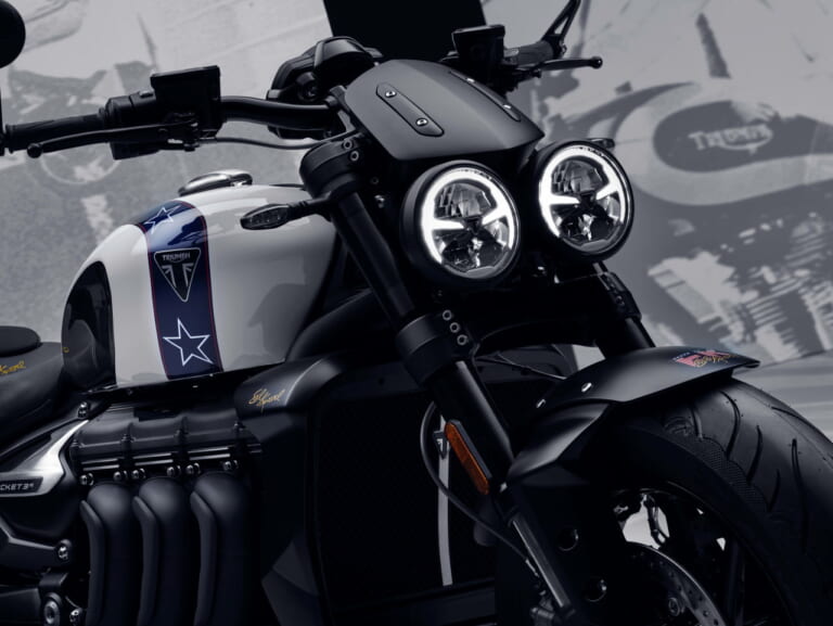 ROCKET 3 R EVEL KNIEVEL|【世界限定500台】トライアンフ「ロケット3 EVEL KNIEVEL」RとGTの2種類で登場!