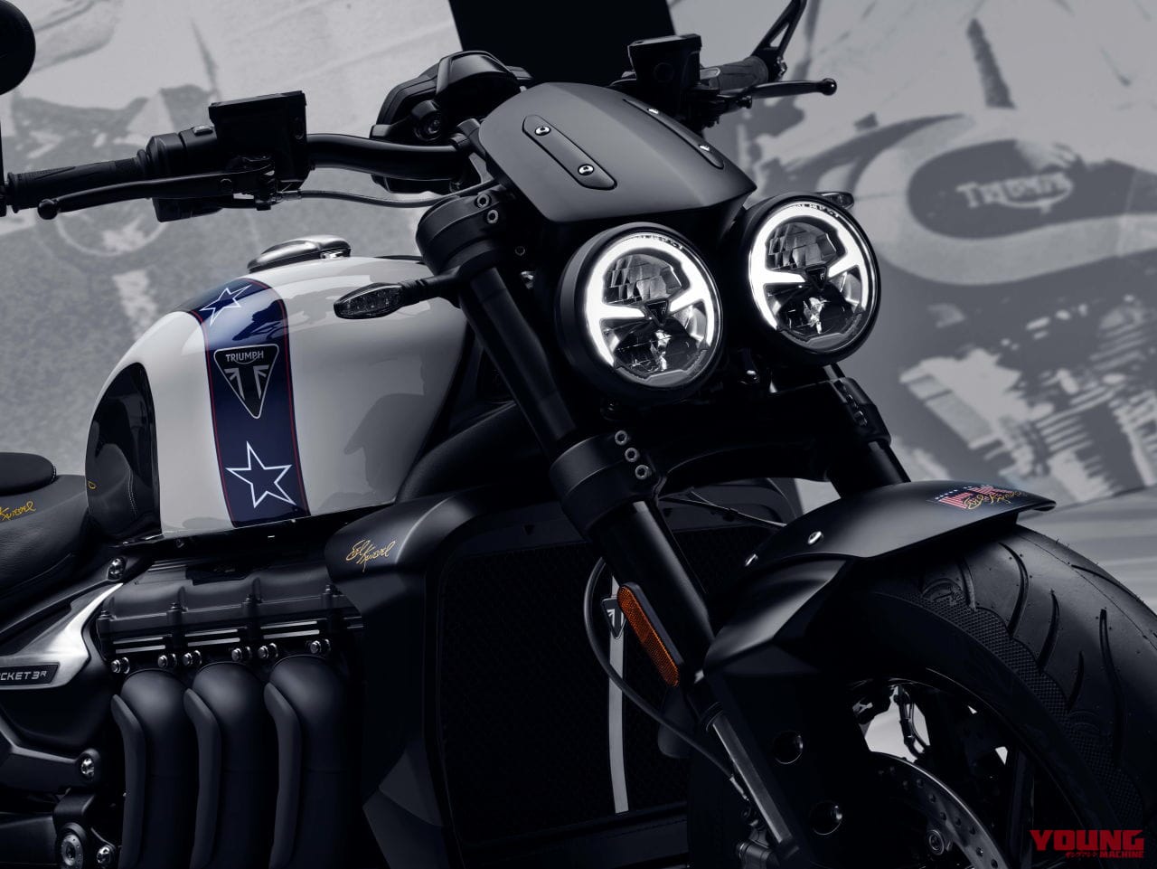 ROCKET 3 R EVEL KNIEVEL|【世界限定500台】トライアンフ「ロケット3 EVEL KNIEVEL」RとGTの2種類で登場!