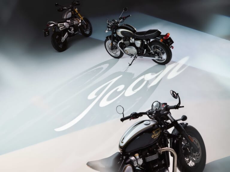 Triumph|トライアンフのネオクラシックにICON EDITION 7モデルが登場【ゴールド筆記体ロゴのカスタム感!】
