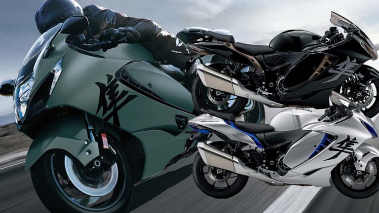 スズキ「ハヤブサ」が車体色リニューアル! 真新しいマットグリーンなど全3色、カラーオーダープランは全18通り