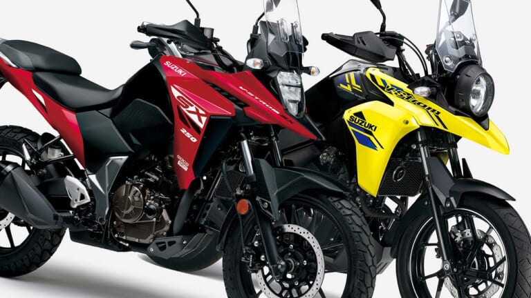 スズキ「Vストローム250SX」と「Vストローム250」は何が違う? 身近な兄弟車を比較!
