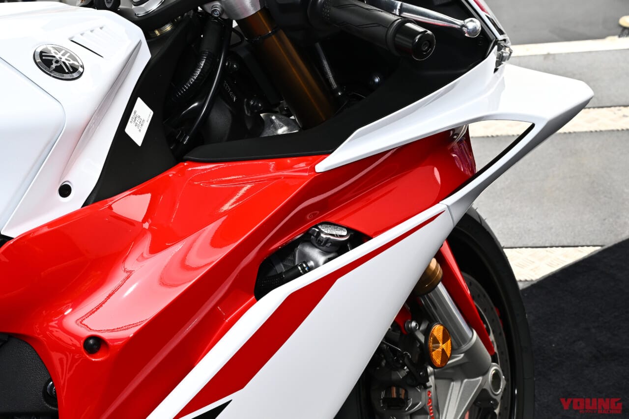 |「ホイールR6用?」「ウイング付きで空力めちゃイイ!」ヤマハYZF-R9 開発者インタビュー【後編:エンジン/足回り/空力ほか】