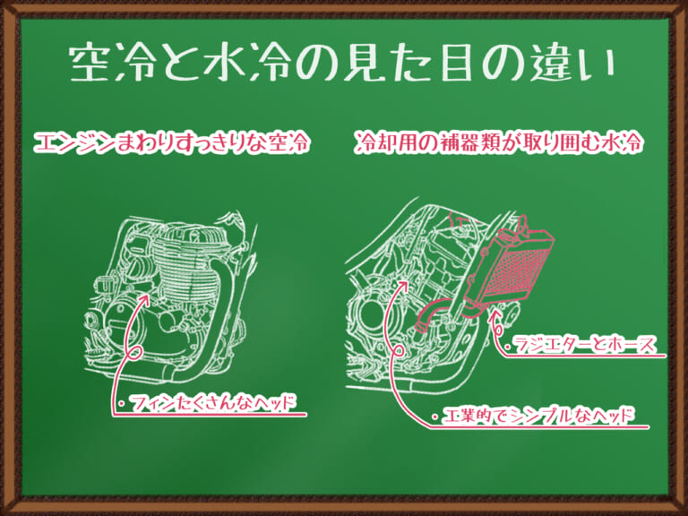 「水冷ビュンビュン」「空冷トコトコ」水冷エンジンと空冷エンジンって何が違うの⁉︎ バイクの基本をおさえちゃおう！