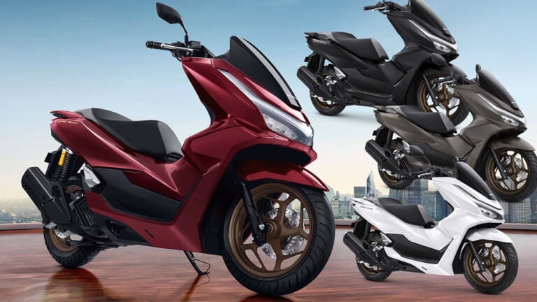 ホンダが「PCX160」をモデルチェンジ! スマホ連携TFTメーターを獲得し、ウインカーはポジションライトと一体型に【海外】