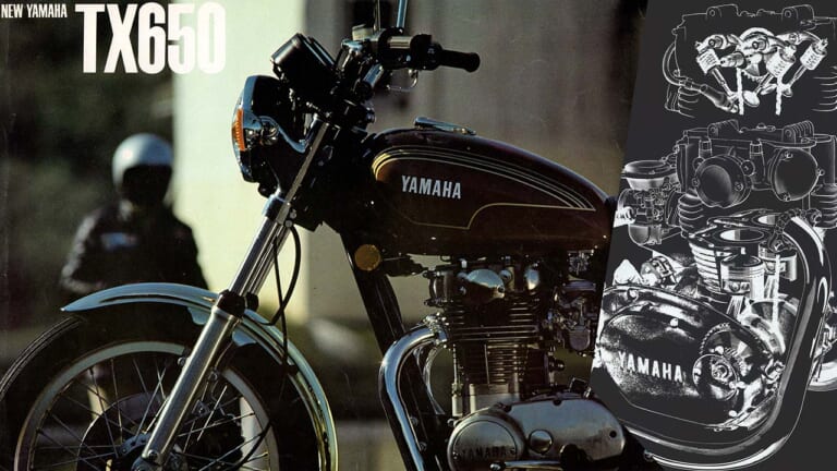 幻のOWにまで派生した名機 1973年ヤマハ『TX650』【柏 秀樹の昭和~平成 カタログ蔵出しコラム Vol.12】