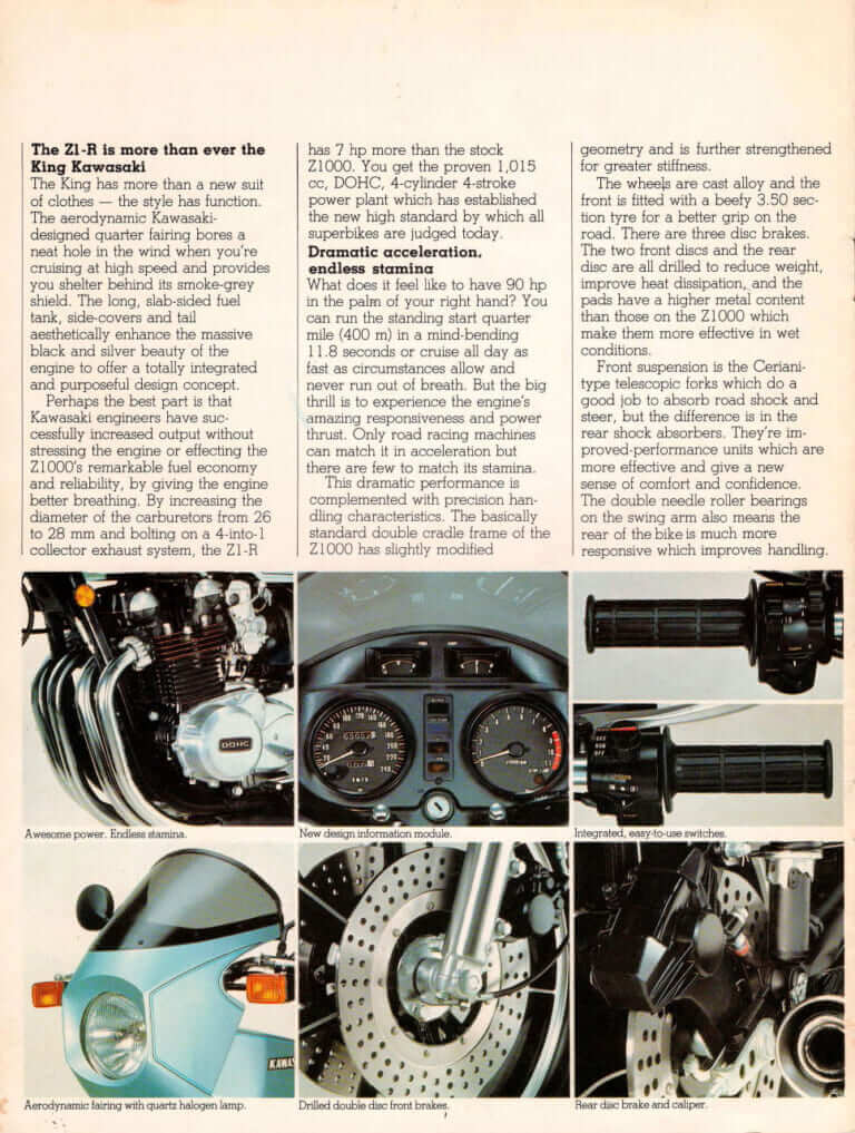 カワサキ|Z1-R|1978年|「13Lしか入らないタンク」が角Zを象徴 1978年カワサキ『Z1-R』【柏 秀樹の昭和~平成 カタログ蔵出しコラム Vol.13】