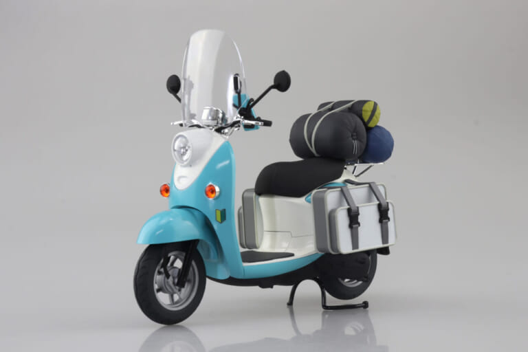 青島文化教材社 ザ☆バイクNo.YU-011/12『ゆるキャン△SEASON3』志摩リンのスクーター|「小物もこだわってる!」『ゆるキャン△ 志摩リンのスクーター』プラモデルが6月に再生産開始