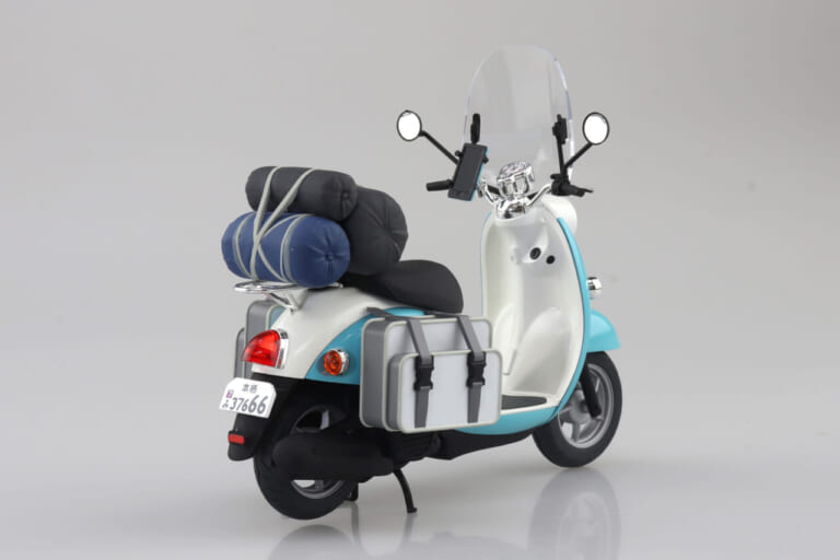 青島文化教材社 ザ☆バイクNo.YU-011/12『ゆるキャン△SEASON3』志摩リンのスクーター|「小物もこだわってる!」『ゆるキャン△ 志摩リンのスクーター』プラモデルが6月に再生産開始