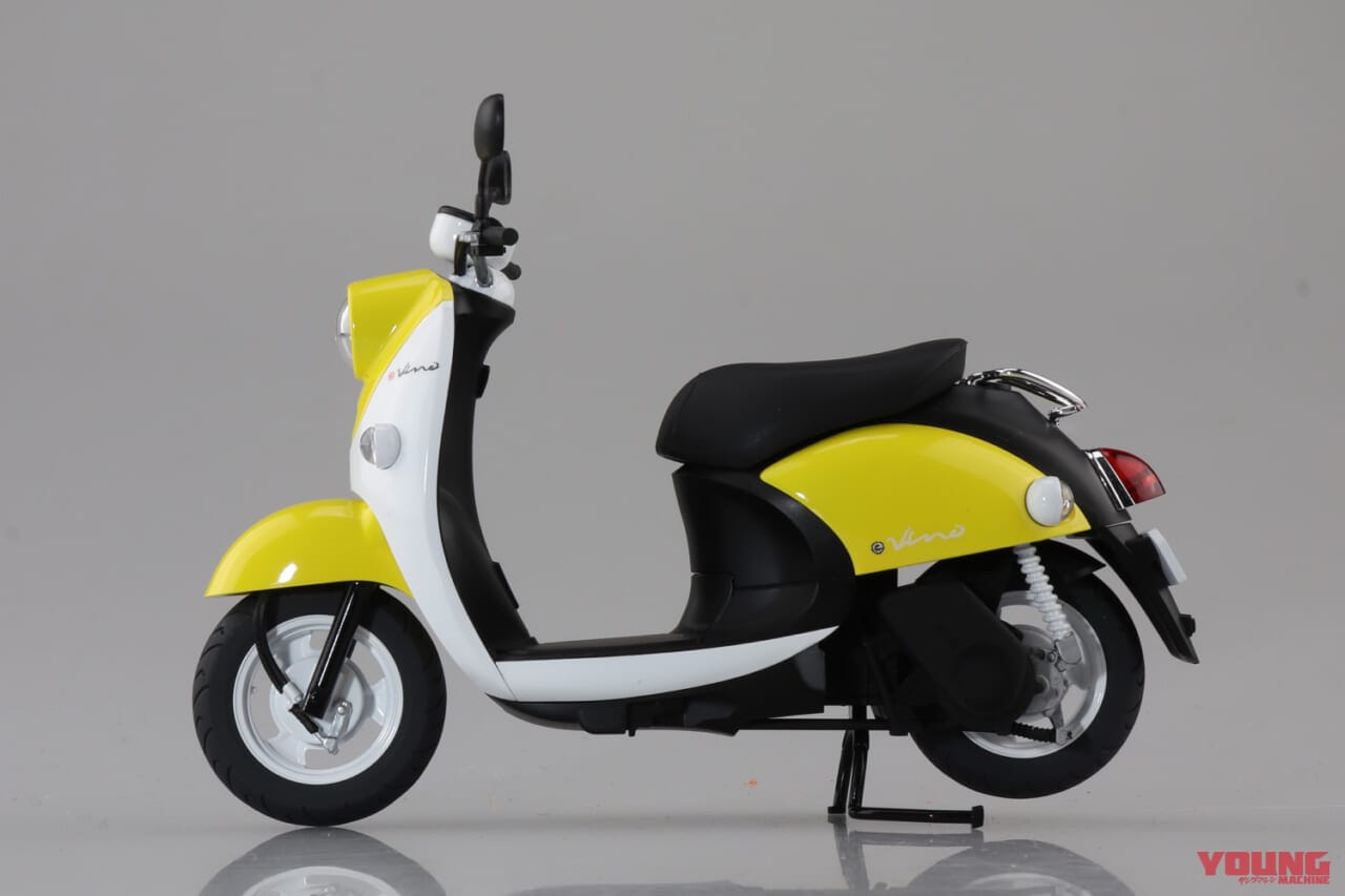 青島文化教材社 1/12充電させてもらえませんか?E-Vino|スイカヘルメットつき! 「出川哲朗の充電させてもらえませんか? E-Vino」プラモデルが登場