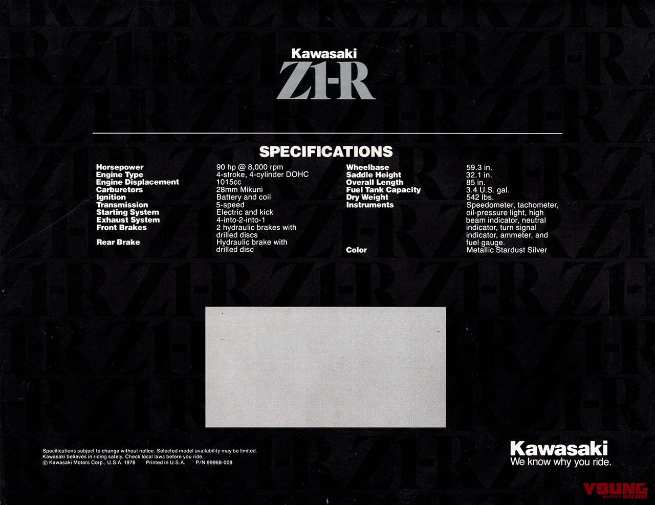 カワサキ|Z1-R|1978年|「13Lしか入らないタンク」が角Zを象徴 1978年カワサキ『Z1-R』【柏 秀樹の昭和~平成 カタログ蔵出しコラム Vol.13】