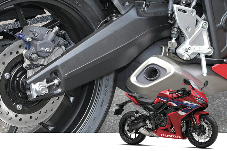 スイングアーム|CBR650R|ホンダ|「50年でここまで変わるか?」プロが解説! スイングアームの理論と歴史「見た目も中身も全然違う」