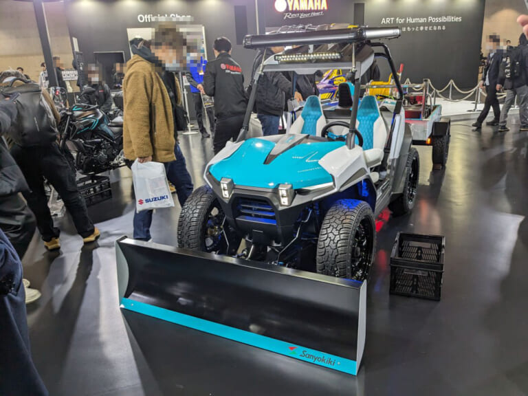 YAMAHA DIAPASON C580 Fork1|「ブルドーザー!?」ヤマハの汎用EV『DIAPASON』が遊び心くすぐりまくり「これは乗りたい!」