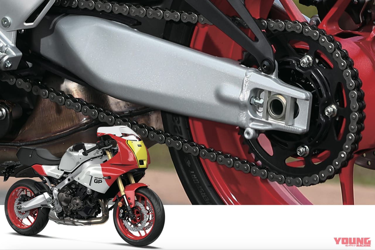 スイングアーム|ヤマハ|XSR900GP|「50年でここまで変わるか?」プロが解説! スイングアームの理論と歴史「見た目も中身も全然違う」