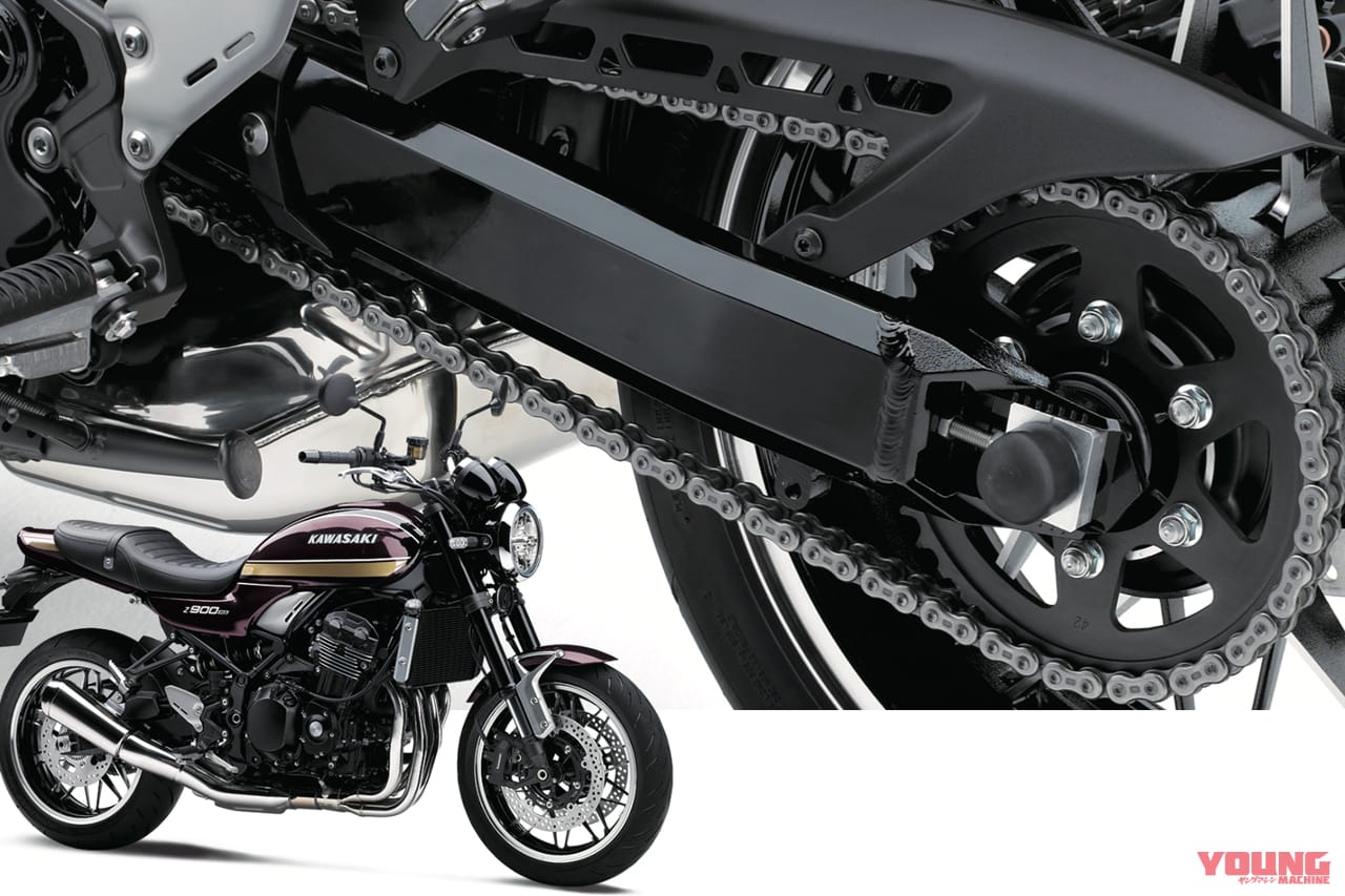 スイングアーム|カワサキ|Z900RS|「50年でここまで変わるか?」プロが解説! スイングアームの理論と歴史「見た目も中身も全然違う」
