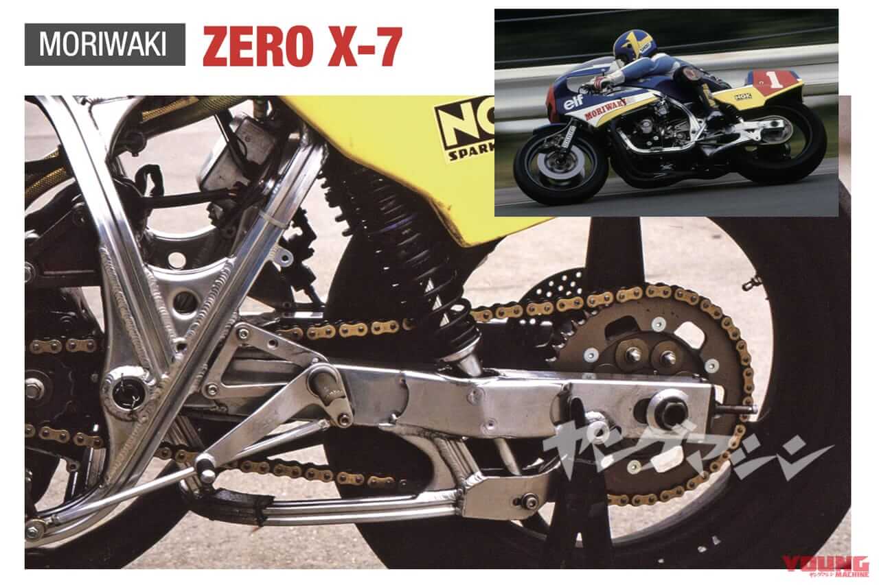 スイングアーム|モリワキ|ZERO X-7|「50年でここまで変わるか?」プロが解説! スイングアームの理論と歴史「見た目も中身も全然違う」