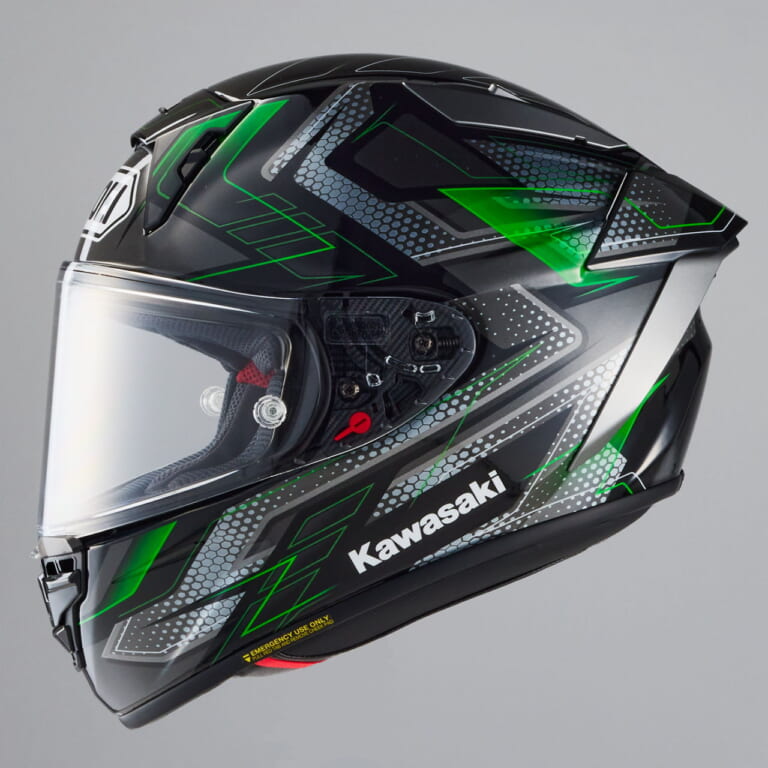 カワサキ X-Fifteen エスカレート|SHOEIの人気モデルにコラボカラー!『カワサキ X-Fifteen エスカレート』登場