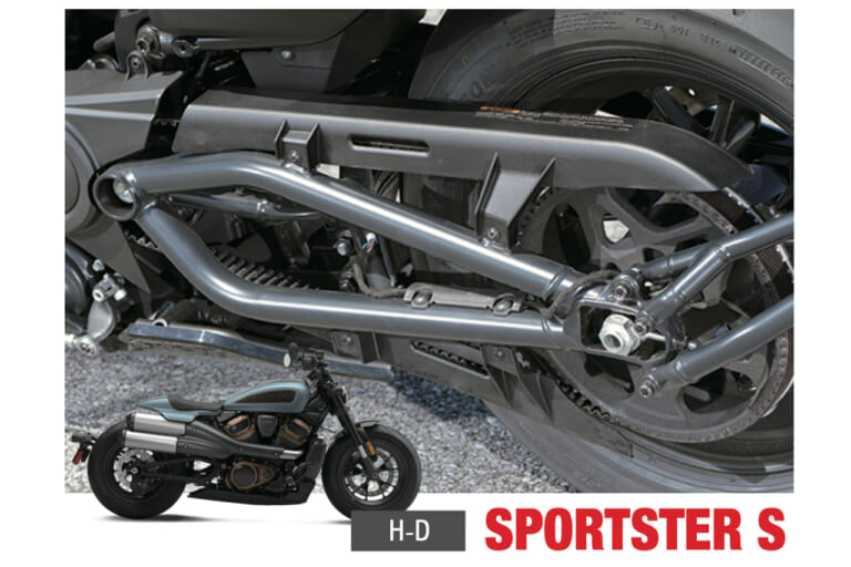 スイングアーム|スポーツスターS|ハーレーダビッドソン|「50年でここまで変わるか?」プロが解説! スイングアームの理論と歴史「見た目も中身も全然違う」