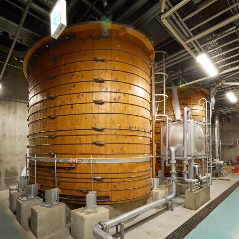 ヒバの大樽|「”宗一郎の水”?!」「 ヒバ樽もすごい」青山ビル見学ツアーにみる、グローバル企業としてのホンダ流哲学