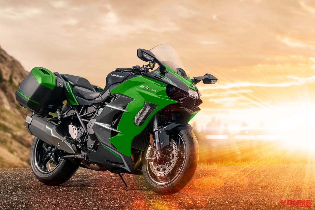 カワサキ|ニンジャH2 SX SE|2025年モデル|カワサキが「ニンジャH2 SX SE」の2025年モデルを3/1に発売! 前車追従クルコンほか電子制御サスを装備する最高峰ツアラー