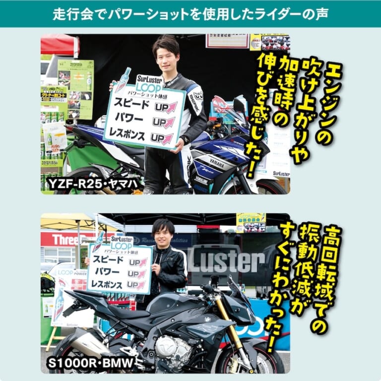 ガソリン添加剤｜LOOPパワーショット｜シュアラスター｜〜ガソリン添加剤基礎講座〜久しぶりにバイク乗るならエンジン洗浄で愛車を元気にしよう