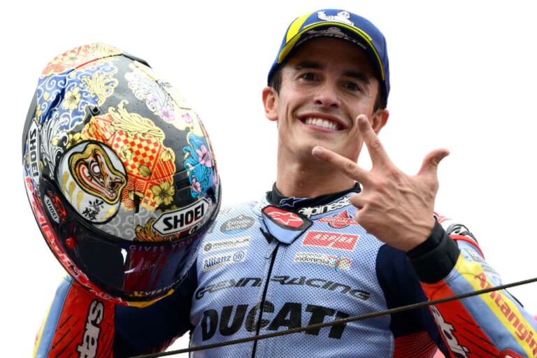 X-Fifeen MARQUEZ MOTEGI5|’24日本GPの特別色を再現! SHOEI「X-Fifeen MARQUEZ MOTEGI5」受注期間限定で5月発売