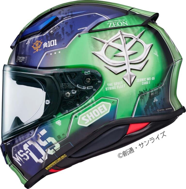 SHOEI Z-8 機動戦士ガンダム THE ORIGIN|ニュータイプの君へ!【受注期間限定】SHOEIフルフェイス「Z-8」に機動戦士ガンダムTHE ORIGIN コラボ×6色が登場