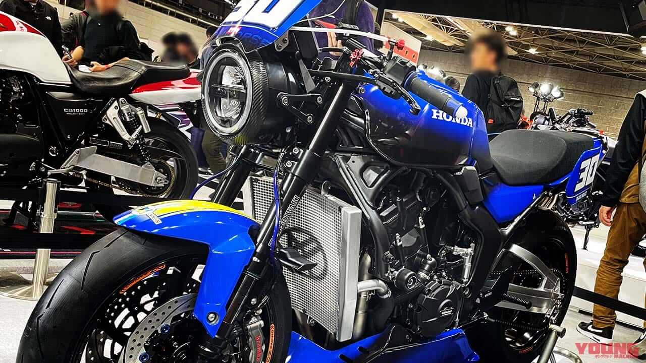 「顔に書いてあるじゃん!」鉄馬レース参戦も決定的?! 「モリワキCB1000F」は新生CB版の“モリワキモンスター”だ【大阪MCショー出展車】