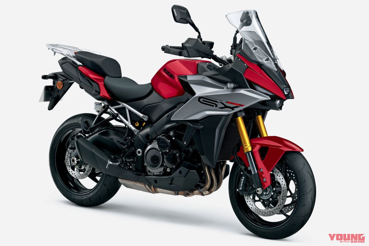 |鮮烈な赤! スズキ「GSX-S1000GX」車体色&価格変更で3/14発売 電子制御サスペンション搭載の楽速クロスオーバー