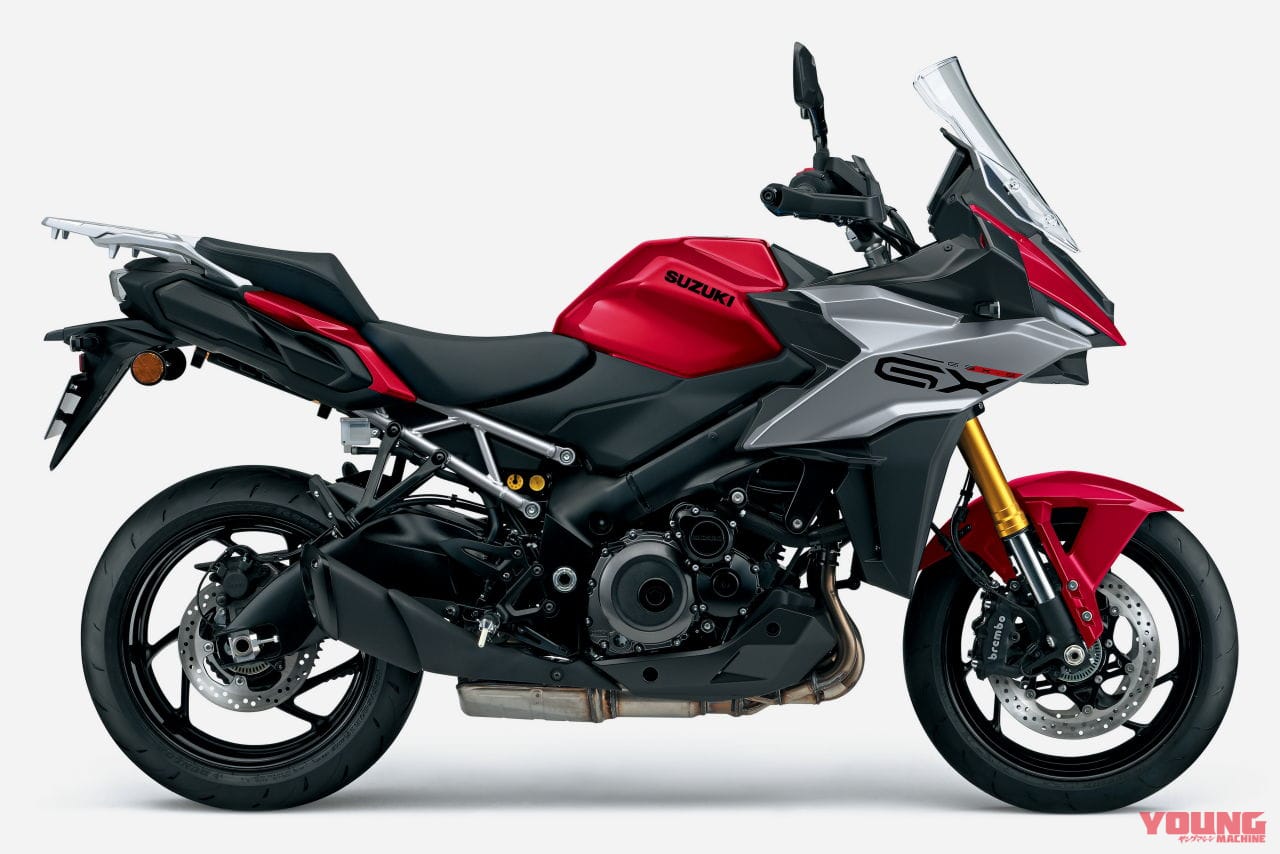 |鮮烈な赤! スズキ「GSX-S1000GX」車体色&価格変更で3/14発売 電子制御サスペンション搭載の楽速クロスオーバー