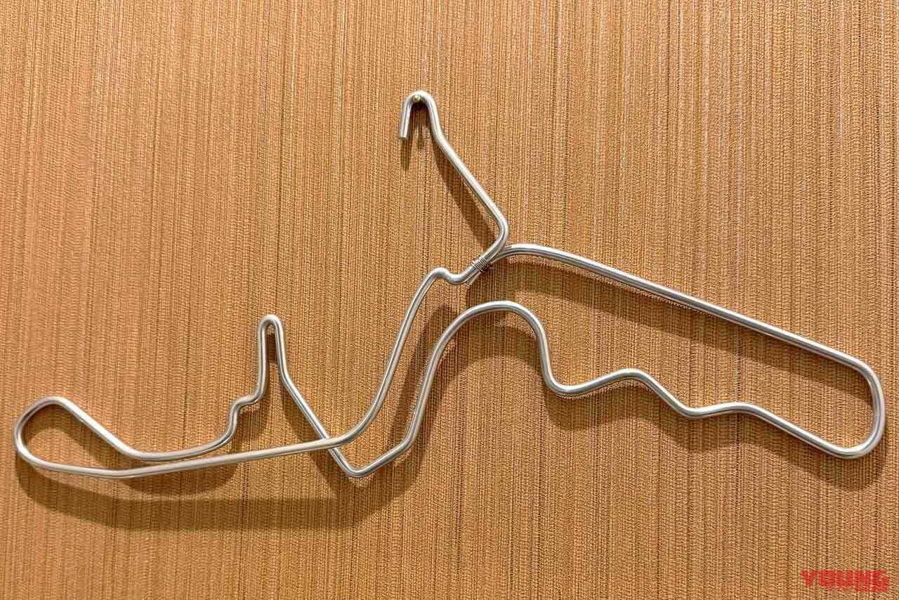 4mmアルミ棒製の鈴鹿サーキット|「100均ハンガーでMotoGPサーキット」制作の激レアさん発見:実は“RVF(NC35)が好きすぎて2台目も作っちゃう”剛の者だった