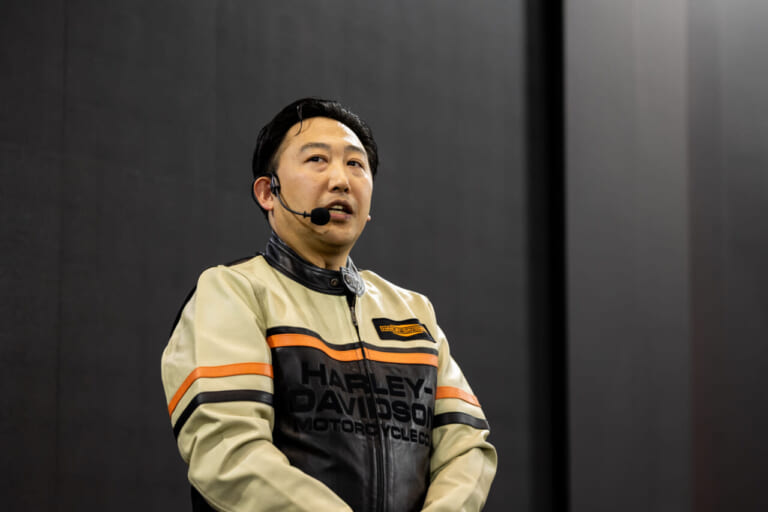 ハーレーダビッドソンジャパン玉木一史新社長|「一緒に走り続けよう!」ハーレーダビッドソンジャパン新社長が販売店へ熱き言葉! 東京モーターサイクルショー2025〈動画あり〉