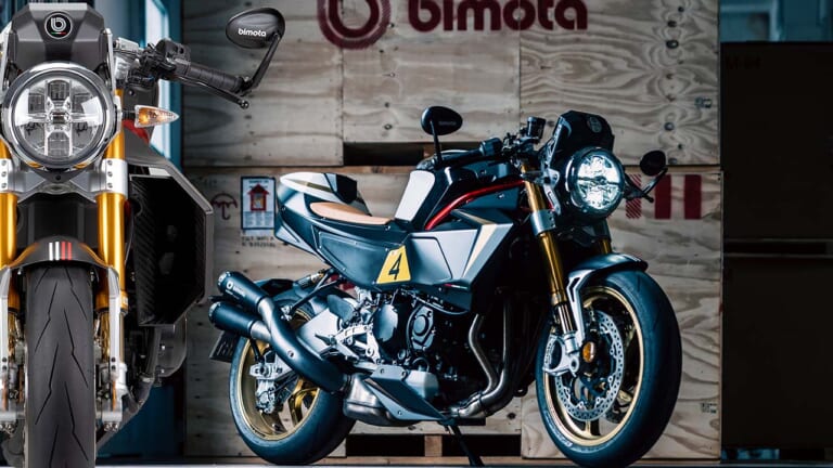 いわばイタリア製『Z1000RS』?! 新生ビモータ第2弾「KB4RC」473万円で3/25発売へ