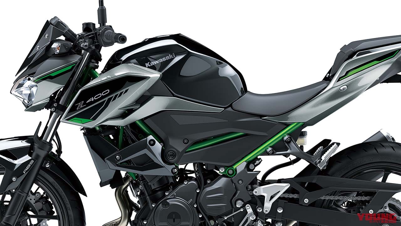 カワサキ「Z400」の2025年モデルが登場! ニンジャ400とともに4月26日発売