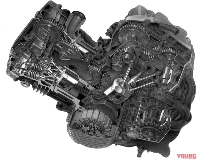 VF1000Rエンジン|「ホンダV4こそ最速」公道無敵を誇った水冷モデル:1984 ホンダVF1000R【あの素晴らしい名車をもう一度】