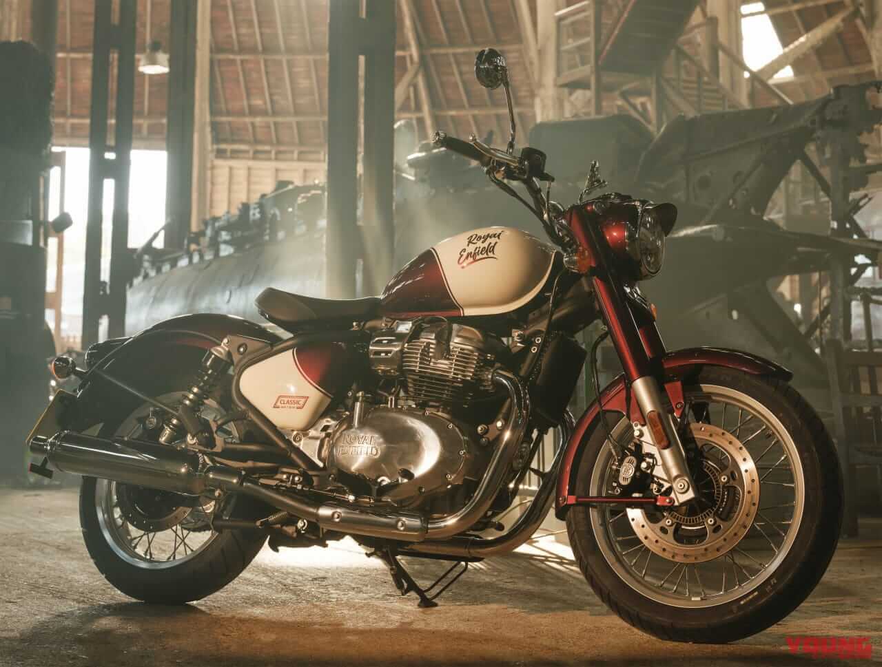 ロイヤルエンフィールド クラシック 650|ロイヤルエンフィールドのジャパンプレミア攻勢第一弾:新型クラシック650は「レトロ感と最新装備」を両立