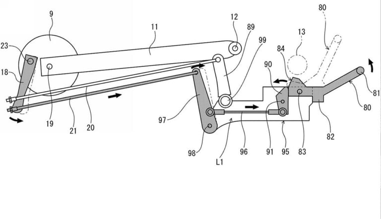 ホンダ|特許|スーパーカブに新アイデア! ブレーキペダルひとつで後輪ブレーキとパーキングブレーキを兼ねる構造の特許