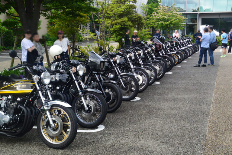 数十台が集合した空冷Z|岩城滉一も唸る! 空冷Z専門店パムス30周年イベントレポート in 代官山【Z1にローソンレプリカも】